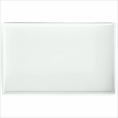 OCO blanc - Speiseplatte - 33 cm x 21 cm  - von oben